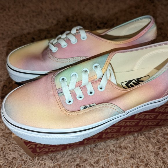 Vans Authentic Rainbow Aura Shift Multi Color Tie Dye Womens Size 6.5 - Picture 3 of 6